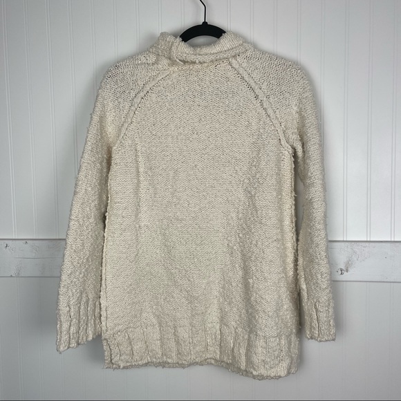 ANTHROPOLOGIE Moth Juliette Nubby Cream Knit Turtleneck - Picture 4 of 7
